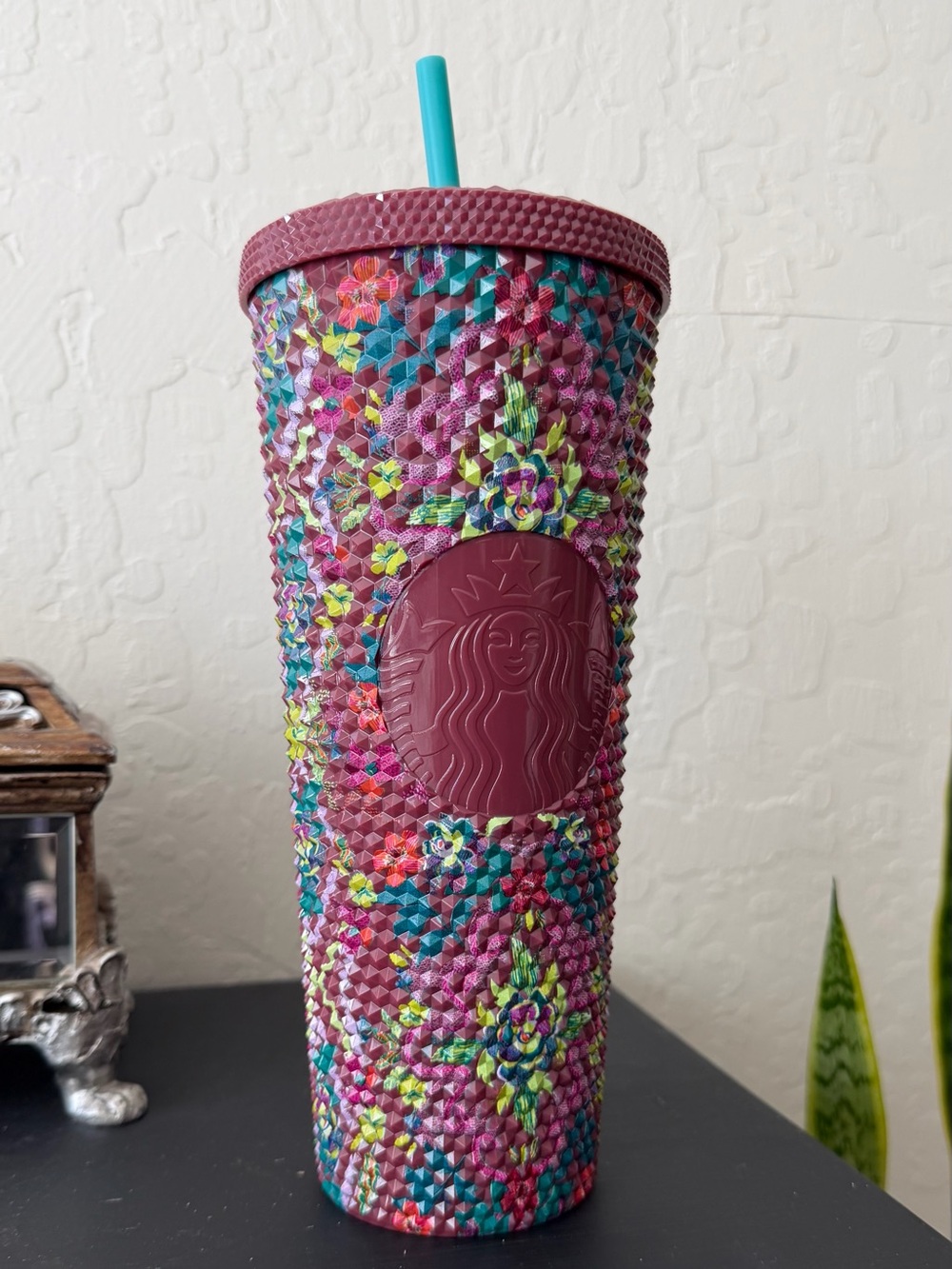 Starbucks Fall 2025 Floral Bling 24 oz Cold Cup Tumbler